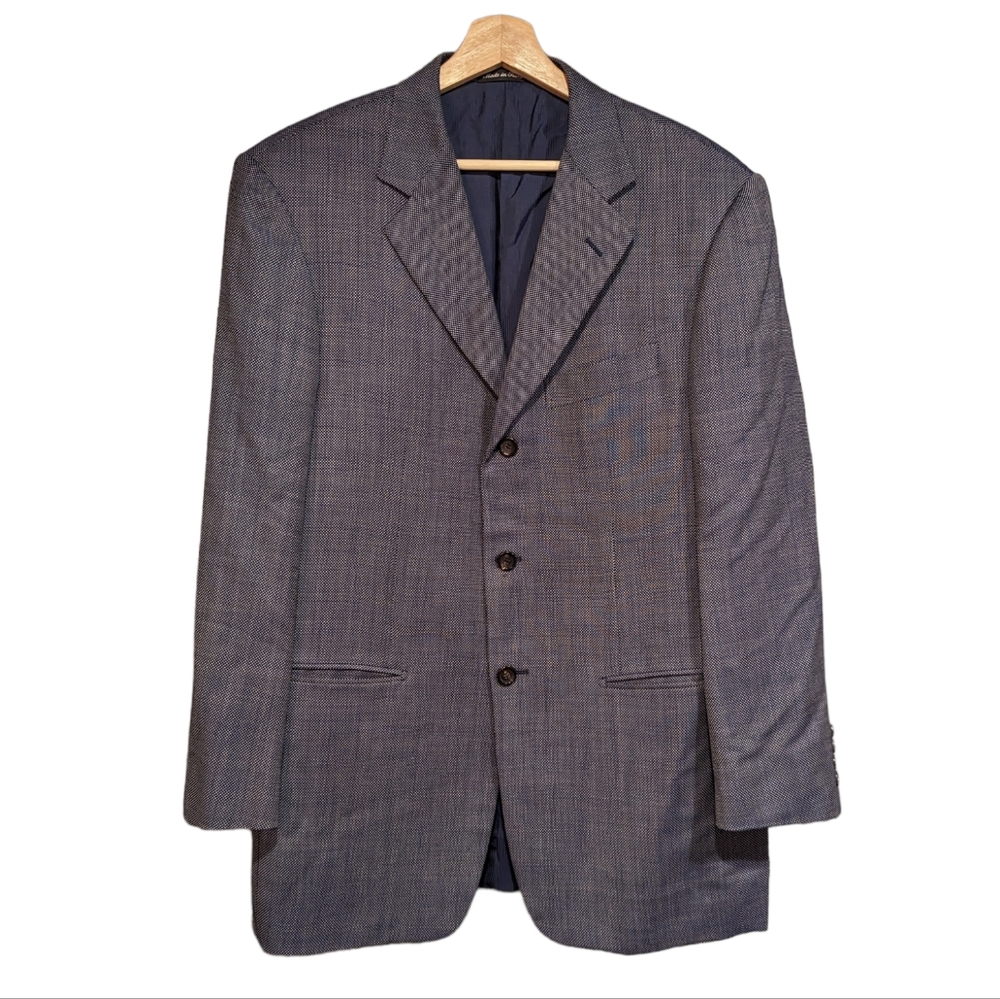 Pal Zileri Gruppo Forall 3 Button Pure Virgin Wool Sport Coat - Men's Size 40R